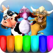 Kids Piano - Animal  Sounds & Music Game For Kids logo