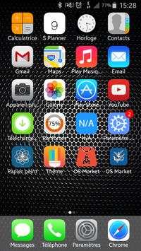 launcher for iphone 8 black screenshot 1