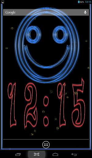 Clock Smile Live Wallpaper screenshot 5