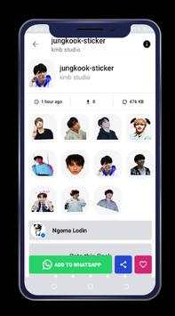 Jungkook Stickers for WhatsApp screenshot 4