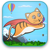 Talking Cat Fly Game أيقونة
