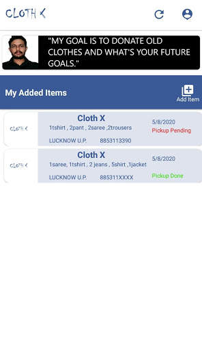 Cloth X - A Cloth Donation App screenshot 4