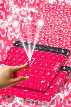 Keyboard Pink Cheetah Theme screenshot 3