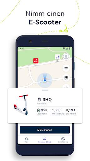 FREE NOW (mytaxi) - Taxi, Voi, TIER, MILES, emmy screenshot 4