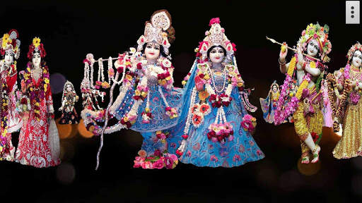 4D Radha Krishna Murti Darshan Live Wallpaper screenshot 1