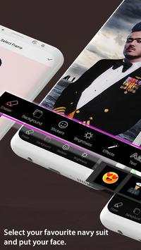 Navy Photo Suit Editor 3 تصوير الشاشة