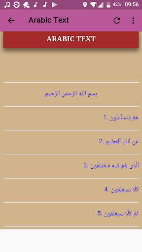 Surah An Naba Offline Mp3 screenshot 4