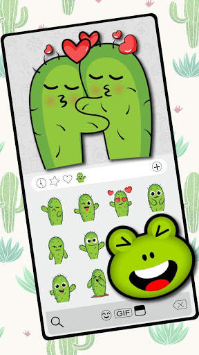 Funny Cactus Emoji स्टिकर्स स्क्रीनशॉट 1