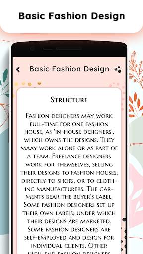 Basic fashion design 3 تصوير الشاشة
