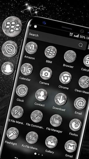 Moon Galaxy Theme Launcher screenshot 2