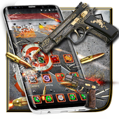 Bullet Gun Fire War Launcher Theme icon
