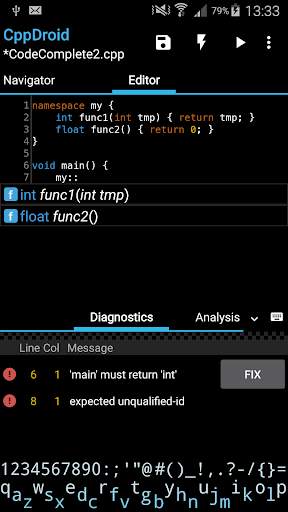 CppDroid - C/C   IDE скриншот 2