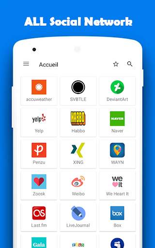 All social media and social network in one app screenshot 2