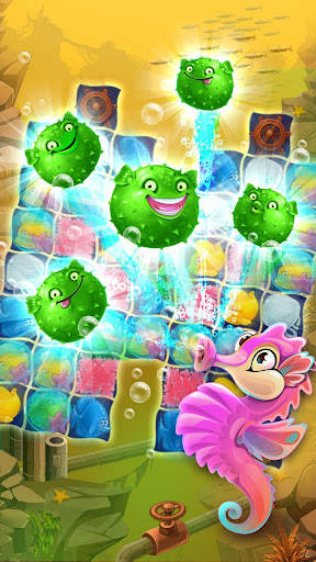 Mermaid - puzzle match-3 harta screenshot 12