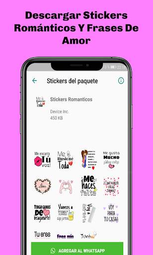 Stickers Románticos y Frases de Amor para WhatsApp screenshot 2