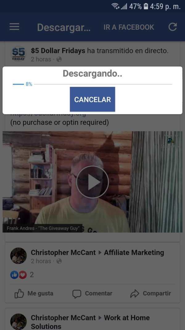 Descargar Videos de Facebook screenshot 6