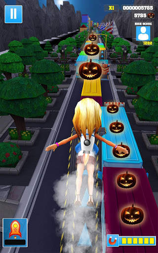 Night Princess Runner Subway Bus: Endless Running screenshot 2