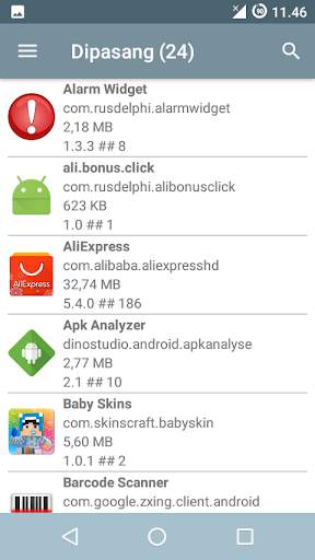 Pengelola aplikasi sistem screenshot 2