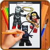 Learn How to Draw Lego Comic Super Heroes logo