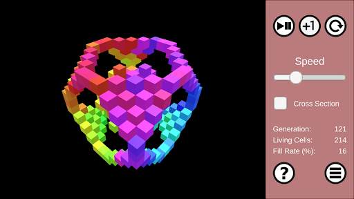 LiliCADroid: Life-Like Cellular Automata 2D and 3D screenshot 1