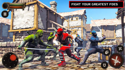 Ninja Assassin SuperHero - Gangster Fighting Games 4 تصوير الشاشة