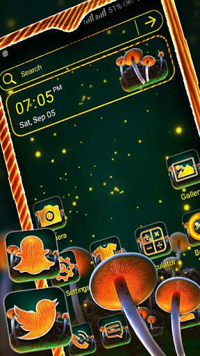 Mushroom Firefly Theme Launcher screenshot 1