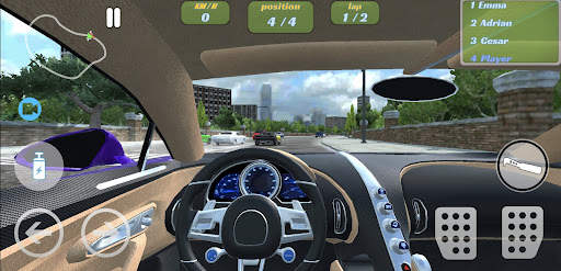 City driving in car racing screenshot 7