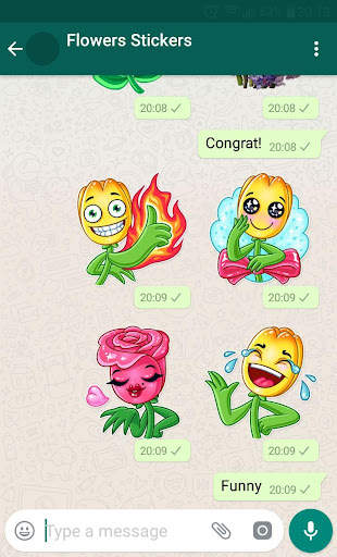 Flower WAStickerApps screenshot 1