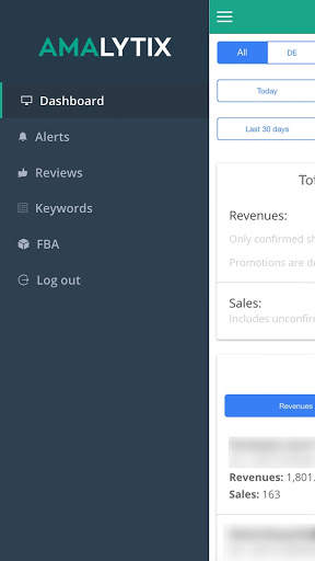 AMALYTIX: Amazon Analytics for Sellers and Vendors 1 تصوير الشاشة