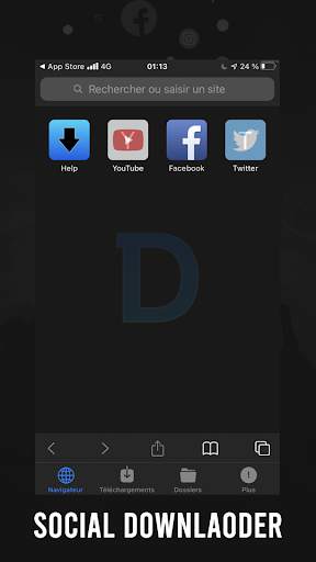 D-manager Downloads Browser screenshot 1