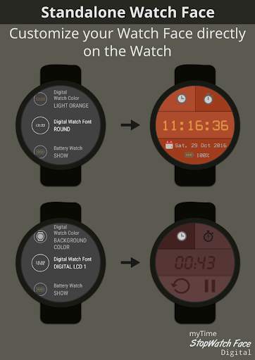 myTime StopWatch Face Digital screenshot 3