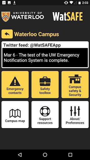 WatSAFE screenshot 2