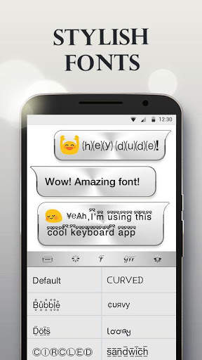 Silver Keyboard - Free Emoji & Gif screenshot 3