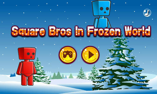 Two Players - Square Bros In Frozen World screenshot 1