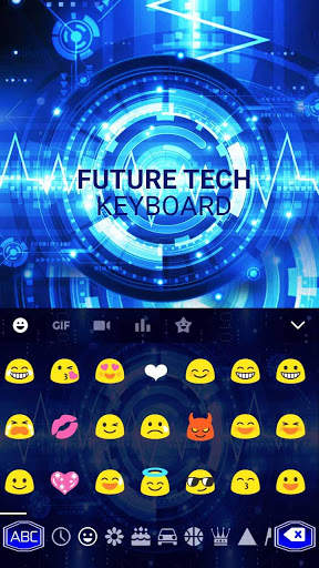 Future Tech Keyboard Theme screenshot 3