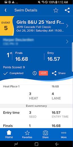 Meet Mobile: Swim screenshot 5