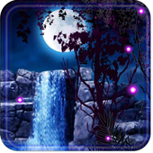 Night Waterfall LWP icon