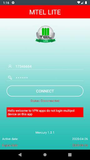 Mtel Lite VPN screenshot 2