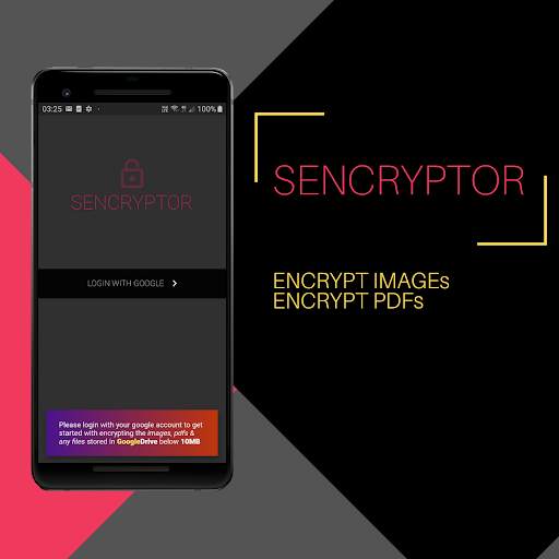 Sencryptor: GDrive Encryptor for Image/PDF etc screenshot 1