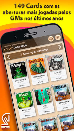 Chess Openings Pró-Master screenshot 1