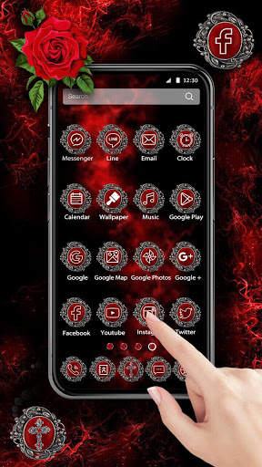 Jesus Cross Skull Launcher Theme Live HD Wallpaper screenshot 2