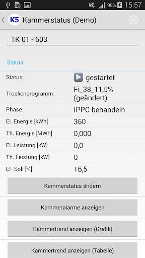 MBDS-K5 SmartClient Mühlböck screenshot 2