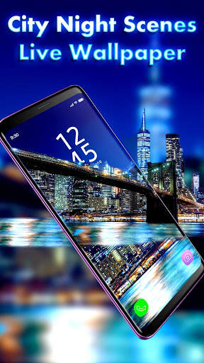 City Night Scenery APUS Live Wallpaper screenshot 3