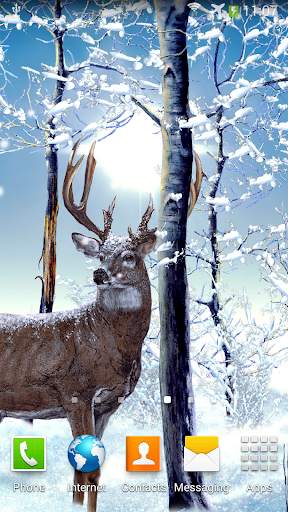 Winter Forest Live Wallpaper 2 تصوير الشاشة