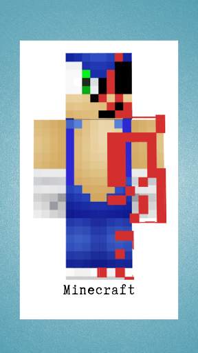 Skin Sonic For Minecraft Pocket Edition screenshot 5