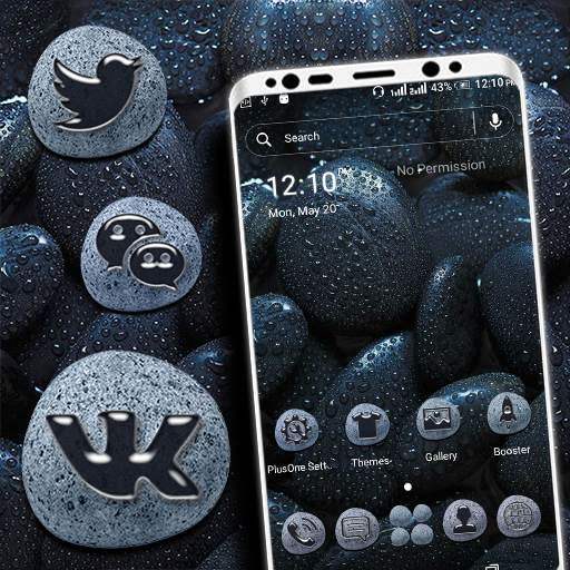 Black Stone Launcher Theme 1.7