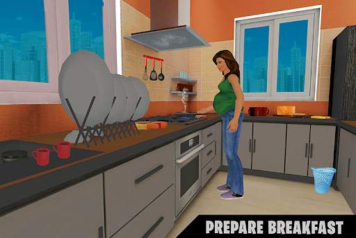 Happy virtual pregnant mom: Mother simulator games screenshot 1