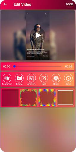 Photo to video animation with slideshow screenshot 5