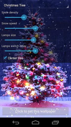 Christmas Live Wallpaper Pro screenshot 1
