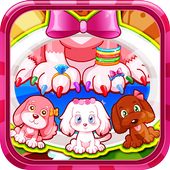 Pet nail salon icon